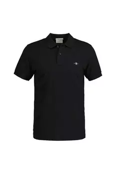 Футболка Shield с воротником Gant, черный