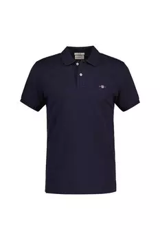 Футболка Shield с воротником Gant, синий