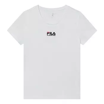 Футболка short sleeve 2019 minimalistic embroidered short sleeve t white Fila, белый
