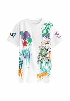 Футболка SHORT SLEEVE REGULAR FIT Next, белый