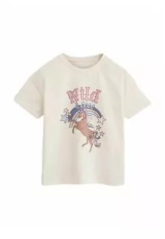Футболка SHORT SLEEVE REGULAR FIT Next, бежевый