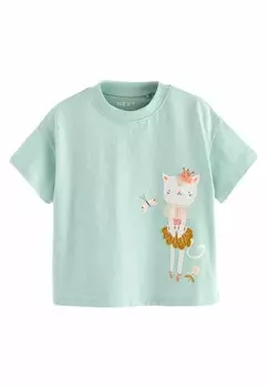 Футболка SHORT SLEEVE, REGULAR FIT Next, зеленый