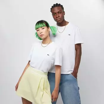Футболка Short Sleeved Crew Neck Lacoste, цвет white