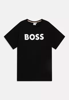 Футболка SHORT SLEEVES BOSS Kidswear, черный