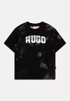 Футболка SHORT SLEEVES HUGO Kids, черный
