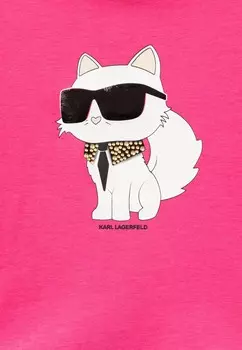 Футболка SHORT SLEEVES TEE Karl Lagerfeld, розовый