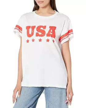 Футболка Show Me Your Mumu Airport, цвет USA Graphic