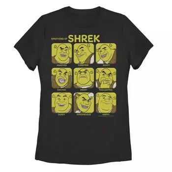 Футболка Shrek Emotions Of Shrek Box Up для юниоров Licensed Character