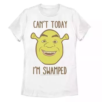 Футболка «Shrek Face Can't Today I'm Swamped» среди юниоров Licensed Character