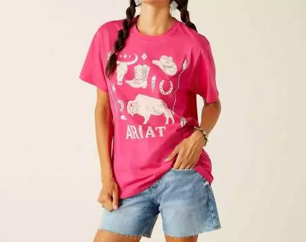 Футболка Sierra ярко-розового цвета ARIAT