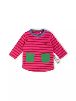 Футболка Sigikid Longshirt crazy lama, розовый