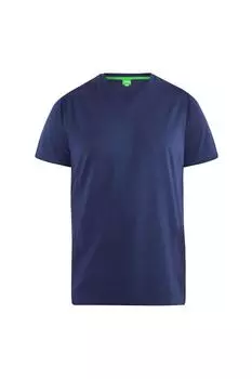 Футболка Signature-1 с V-образным вырезом Duke Clothing, темно-синий