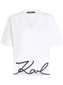 Футболка Signature KARL LAGERFELD, белый