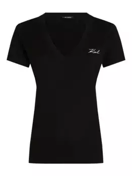 Футболка Signature KARL LAGERFELD, черный