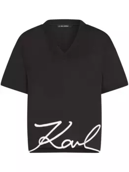 Футболка Signature KARL LAGERFELD, черный