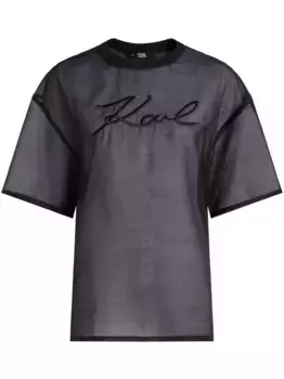 Футболка Signature KARL LAGERFELD, черный