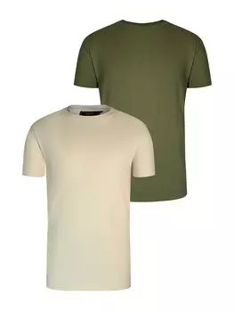 Футболка SikSilk, бежевый/хаки