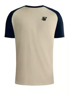 Футболка SikSilk, черный/белый