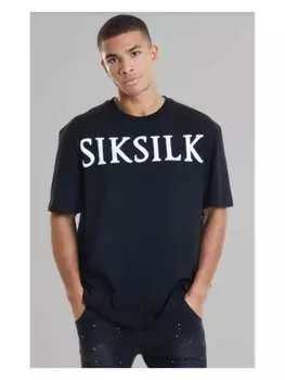 Футболка SikSilk, черный/белый
