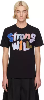 Футболка «Сильная воля» Comme des Garcons Shirt, черный