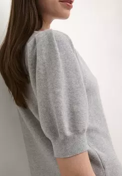 Футболка SILLAR V-NECK SS Cream, серый