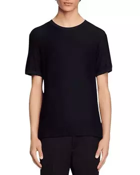 Футболка Silvio в рубчик с короткими рукавами Sandro, цвет Blue