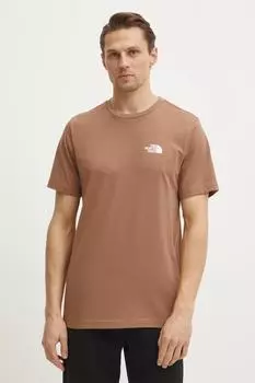 Футболка Simple Dome The North Face, коричневый