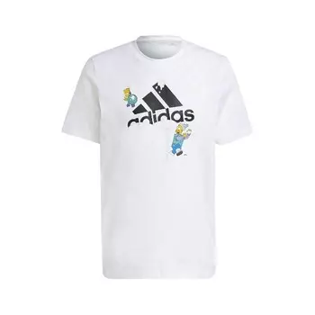 Футболка Simpsons X Мужская белая Adidas, белый