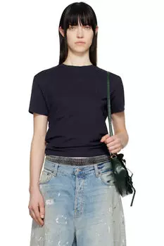 Футболка синего цвета Regular Fit Acne Studios