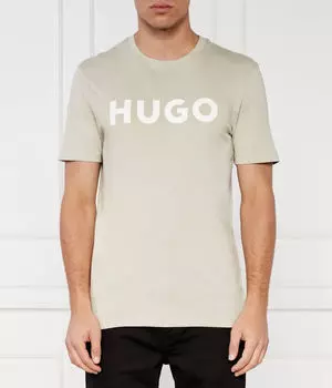 Футболка синего цвета Regular fit Hugo, серый