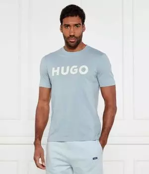 Футболка синего цвета Regular fit Hugo, синий