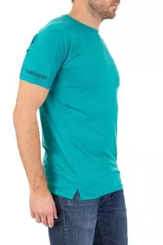 Футболка – синяя – стандартного кроя SUPERDRY, синий