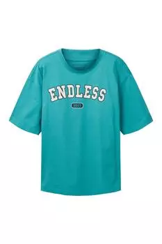 Футболка – синяя – стандартного кроя Tom Tailor Denim, синий