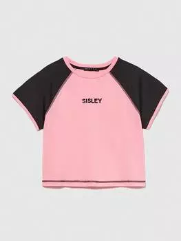 Футболка Sisley, розовый