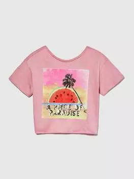 Футболка Sisley, розовый