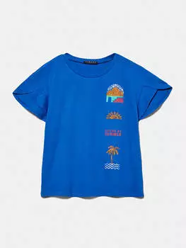 Футболка Sisley, синий