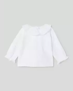 Футболка SJ big gola с длинными рукавами, базовая модель, крысиный зуб для девочки Coconut El Corte Ingls, белый