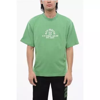 Футболка Skate-Fit COLLEGE с принтом Off-White, Green