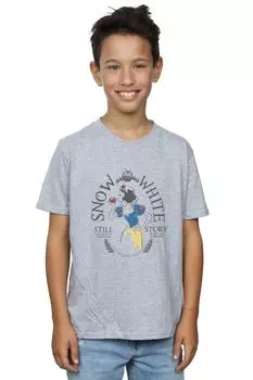 Футболка «Сказочная история Белоснежки» Disney Princess, серый