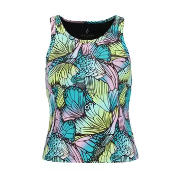Футболка Skechers GOWALK BUTTERFLY SHADOW SHELF BRA TANK, цвет Trkis/Lila/Grn