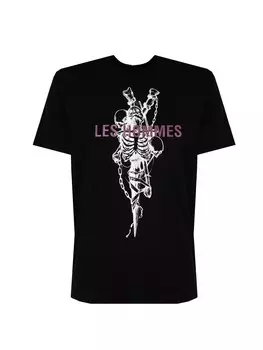 Футболка скелетон Les Hommes, черный