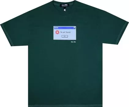 Футболка Skim Milk Error No Art Found Tee 'Forest Green', зеленый