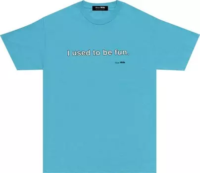 Футболка Skim Milk I Used To Be Fun Tee 'Caroline Blue', синий