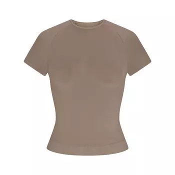 Футболка SKIMS Contour Nylon, цвет Truffle