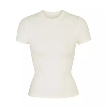 Футболка SKIMS Cotton Jersey, цвет Bone