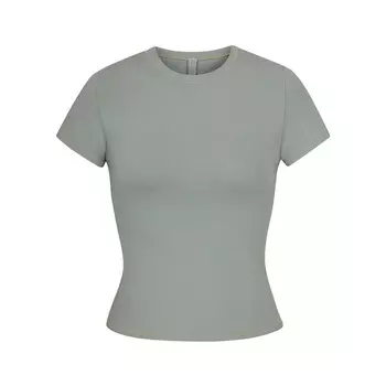 Футболка SKIMS Cotton Jersey, цвет Mineral