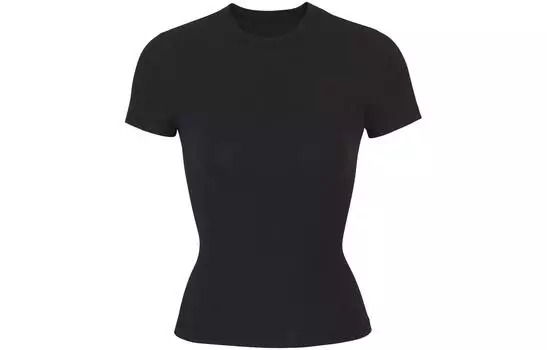 Футболка SKIMS женская, дымчато-серая/сажа, Smoke Gray/SOOT