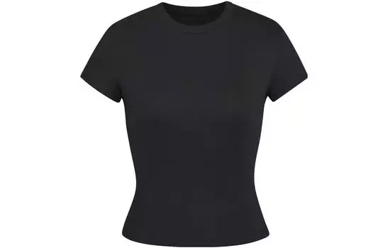 Футболка SKIMS женская, дымчато-серая/сажевая, Smoke Gray/SOOT