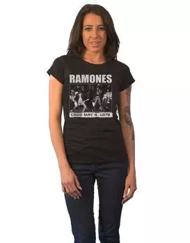 Футболка скинни CBGB 1978 года Ramones, черный