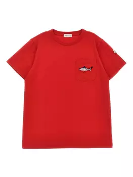 Футболка Скуало Moncler Enfant, красный